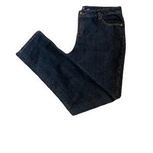 Apt. 9 Size 14 Very Dark Wash High Rise Skinny Jeans with Side Zipper